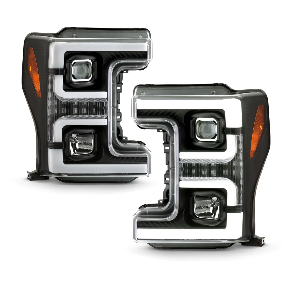 Fits 2017-2018 Ford F250 F350 F450 Superduty Black Projector Headlights C98494