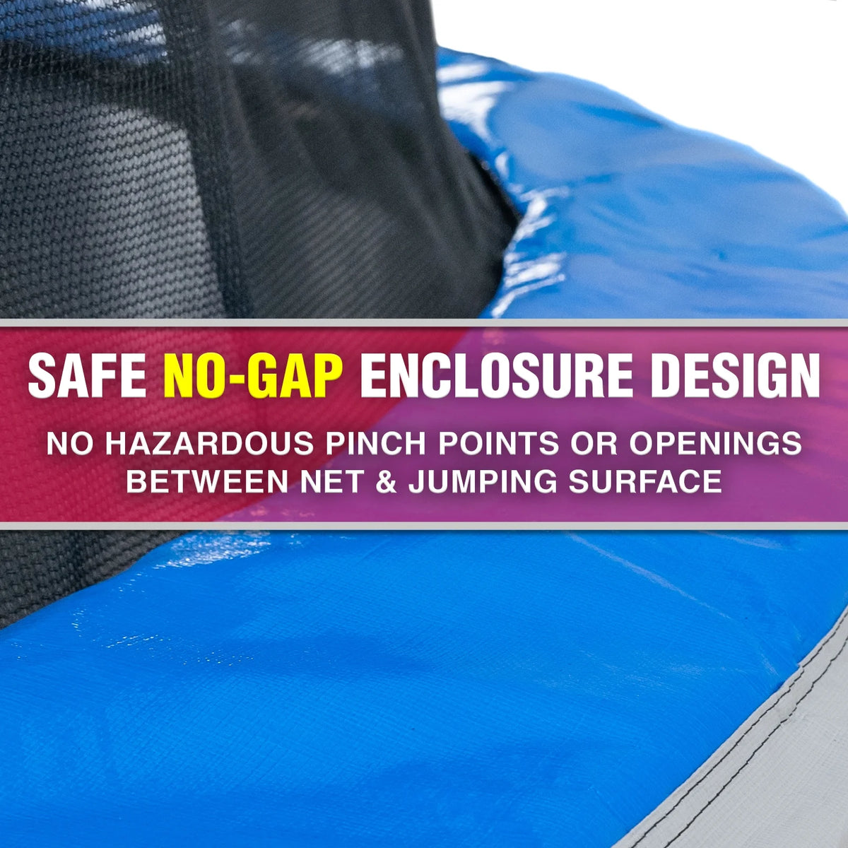 10' Round Trampoline with Steel Enclosure and Jump Mat X650044