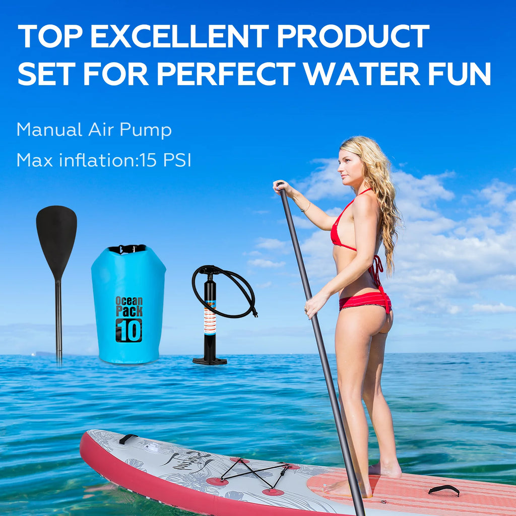 11 Ft Inflatable Stand Up Paddle Board with Kayak Seat Z376