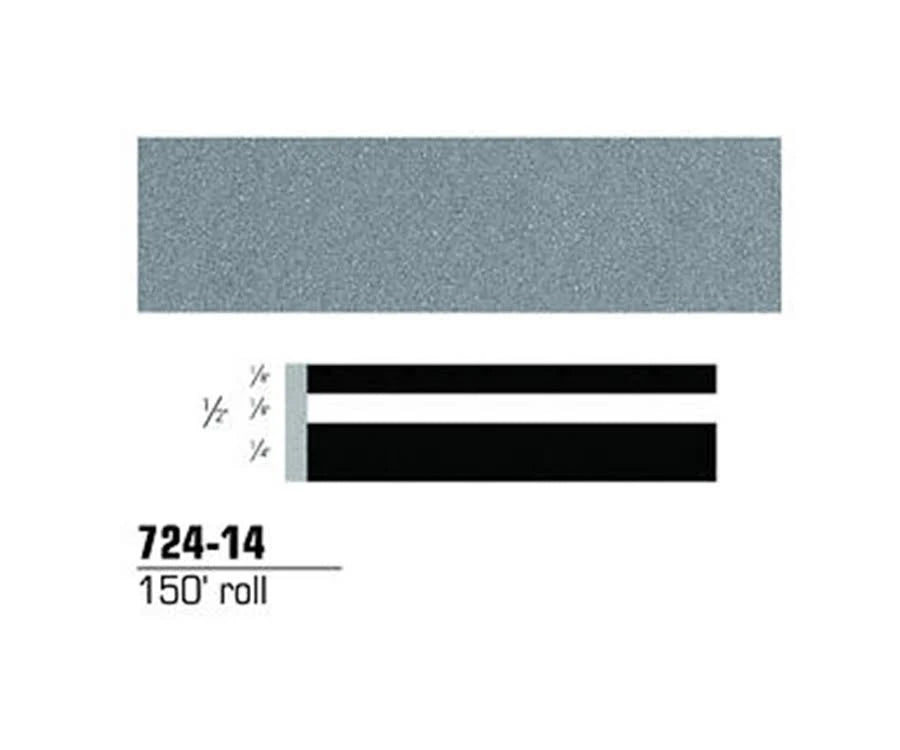 1/2x22 x 150& Light Slate Metallic Striping Tape V1680