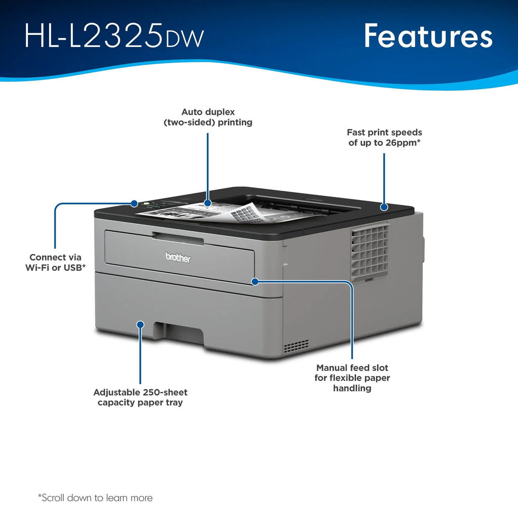 Monochrome Laser Printer with Wireless Networking and Duplex Printing C6960